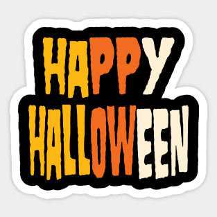 Happy Halloween, Candy Corn Sticker